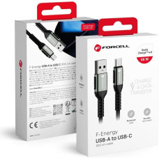 Forcell Kabel USB A do USB C Forcell F-Energy QC4.0 3A 66W Gradient 1 m C352 czarny