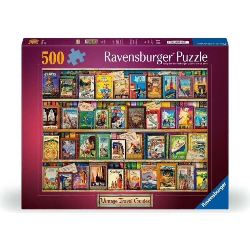 Ravensburger Puzzle 2D: Vintage - Pocztówki 500el