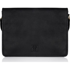 Paolo Peruzzi TORBA MĘSKA NA RAMIĘ CZARNA VINTAGE PAOLO PERUZZI T-06-BL