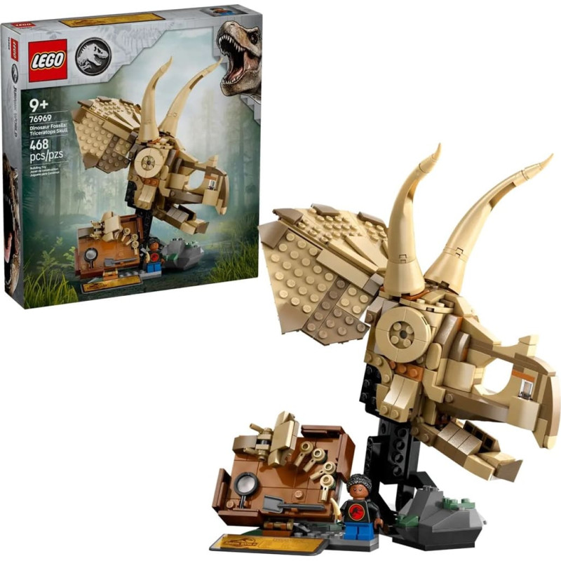 Lego Blocks Jurassic World 76969 Dinosaur Fossils: Triceratops Skull