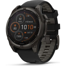 Garmin fenix 8 3,3 см (1,3 дюйма) 51 мм Цифровой 260 x 260 пикселей Сенсорный экран Титановый Wi-Fi GPS (спутниковый)
