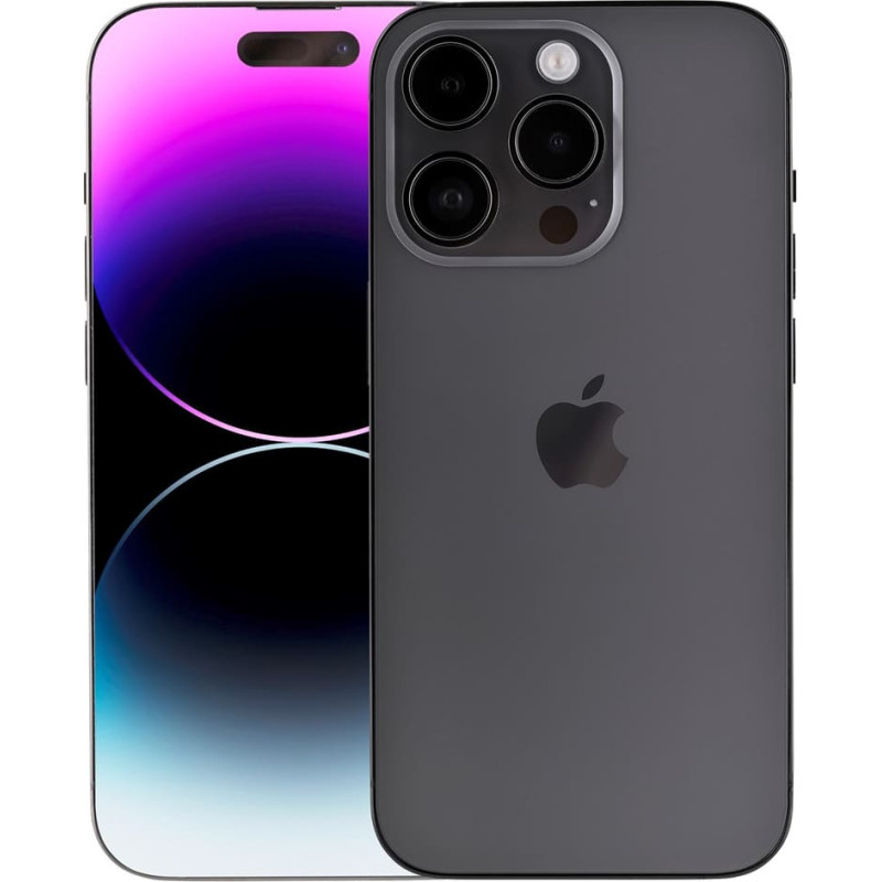 Apple iPhone 14 Pro Max 17 cm (6,7 collas) Divas SIM kartes iOS 16 5G 128 GB Melns Pārveidots/Atjaunots