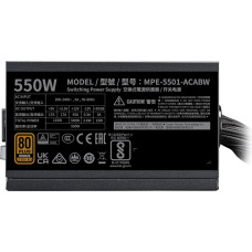 Cooler Master Блок питания MWE Bronze 550 V3 230 В 550 Вт 24-контактный ATX ATX Черный