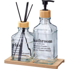 Bathroom Solutions Dyfuzor zapachowy patyczki + pojemnik na balsam do ciała GILO