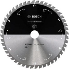 Bosch Bosch circular saw blade Standard for Wood, 250mm, 48Z (bore 30mm, for cordless chop saws)