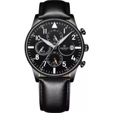 Giewont Zegarek Męski Giewont Chronograph Sapphire Czarny GW5630-A1