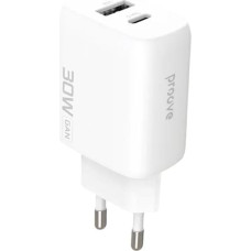 Proove Ładowarka sieciowa Proove Silicone Power 2 30W white (Type-C + USB)