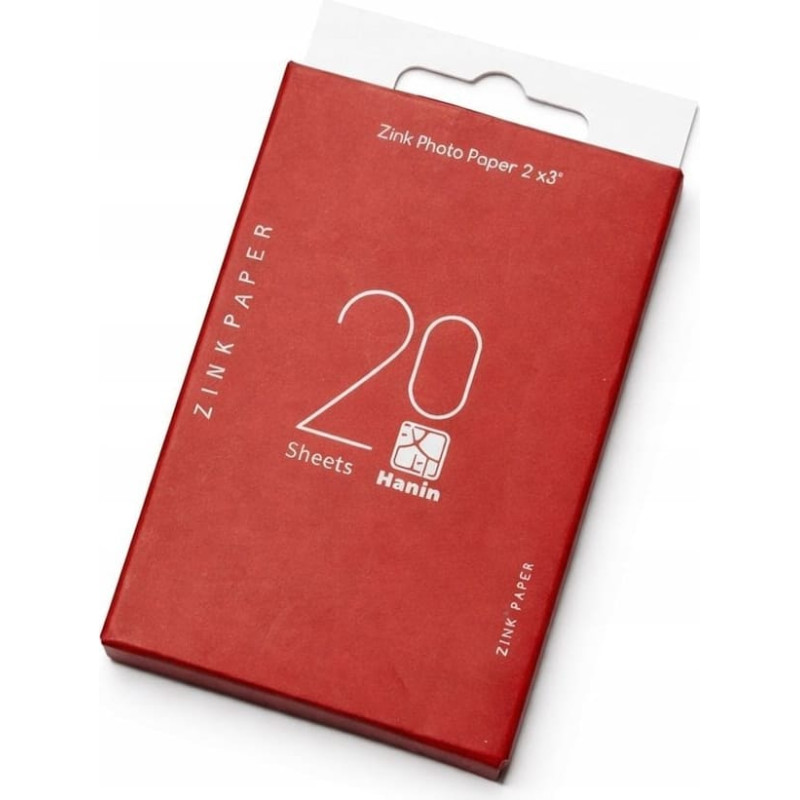 HP Wkłady Papier Wkład Do Aparatu Hanin Z1 Z2 Drukarki Mt53 Mt56i / 20 Szt. / Zink_2x3_20