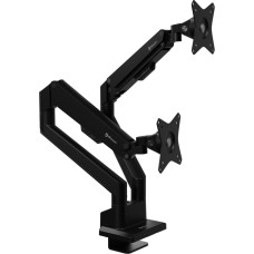 Arozzi Desk Mount | Neo Duo - Gas Spring Monitor Arm AZ-ALZARE-NEO-DUO-BK | Tilt, Swivel, Rotation | Maximum weight (capacity) 9 kg | Black