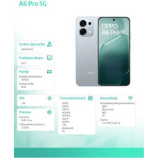 Oppo Smartfon A6 Pro 5G 8/256GB Szary CPH2781