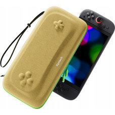Mimd Twardy Sztywny Pokrowiec Futerał Etui Walizka Case Do Nintendo Switch 2 / G11 Beżowy Z Zielonym Zamkiem