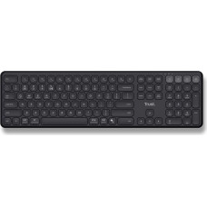 Trust klávesnice Vaiya, Bezdrátová, CZ/SK, černá