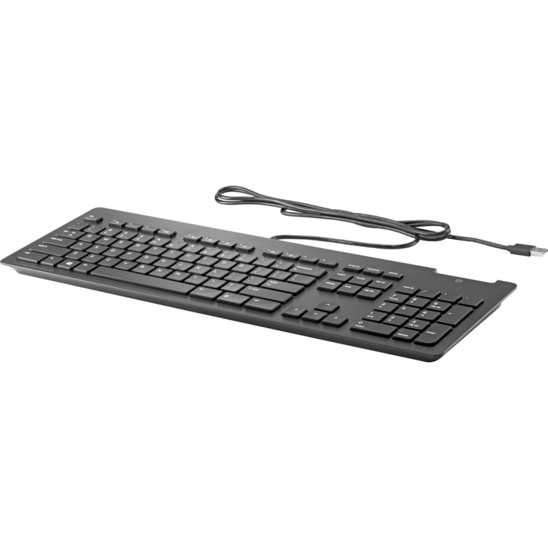 HP Klawiatura HP HP Slim v2 SmCard USB KBD FR klawiatura Dom/Biuro QWERTY Czarny