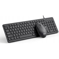 C-Tech Klawiatura + mysz C-Tech C-TECH Klávesnice KBM-105, drátový combo set s myší, USB, CZ/SK