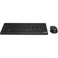 Wortmann Ag Klawiatura + mysz Wortmann AG TERRA Desktop 4000 Wireless AES [DE] USB black Copilot klawiatura+mysz, QWERTZ, 105 klawiszy