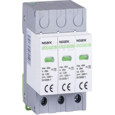 Noark Ogranicznik przepięć Typ T2 3P 1000V DC dla uziemionych systemów PV Ex9UEP