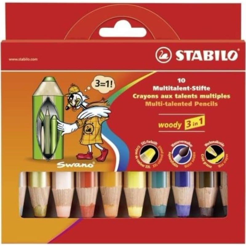 Stabilo Kredki Woody 10 kol. (880/10)