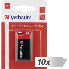 Verbatim Bateria 9V Block 10 szt.