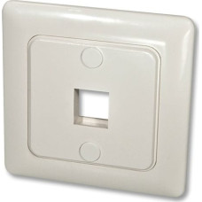 Lindy Wandanschlussdose f.1 Keystone Wand DE mit Abdeckung 80x80 - 60543