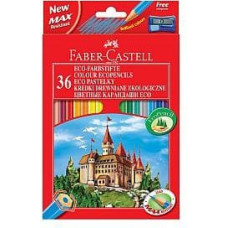 Faber-Castell Kredki 36 kolorów z temperówką Zamek