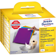 Avery Zweckform Avery AS0722540 self-adhesive label Rectangle Removable White 1000 pc(s)