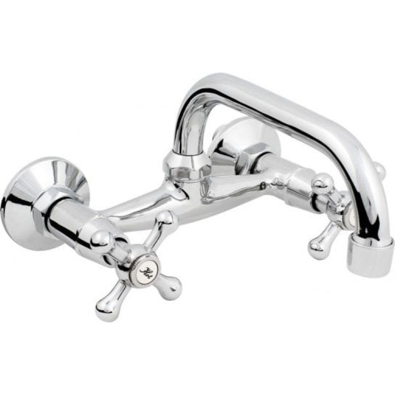 Hydroland Bateria umywalkowa Hydroland Retro ścienna chrom (5900238565171)