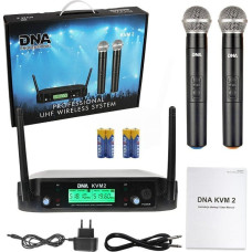 DNA Radio DNA DNA KVM 2 mikrofony bezprzewodowe system nagłośnienia 518-542 MHz