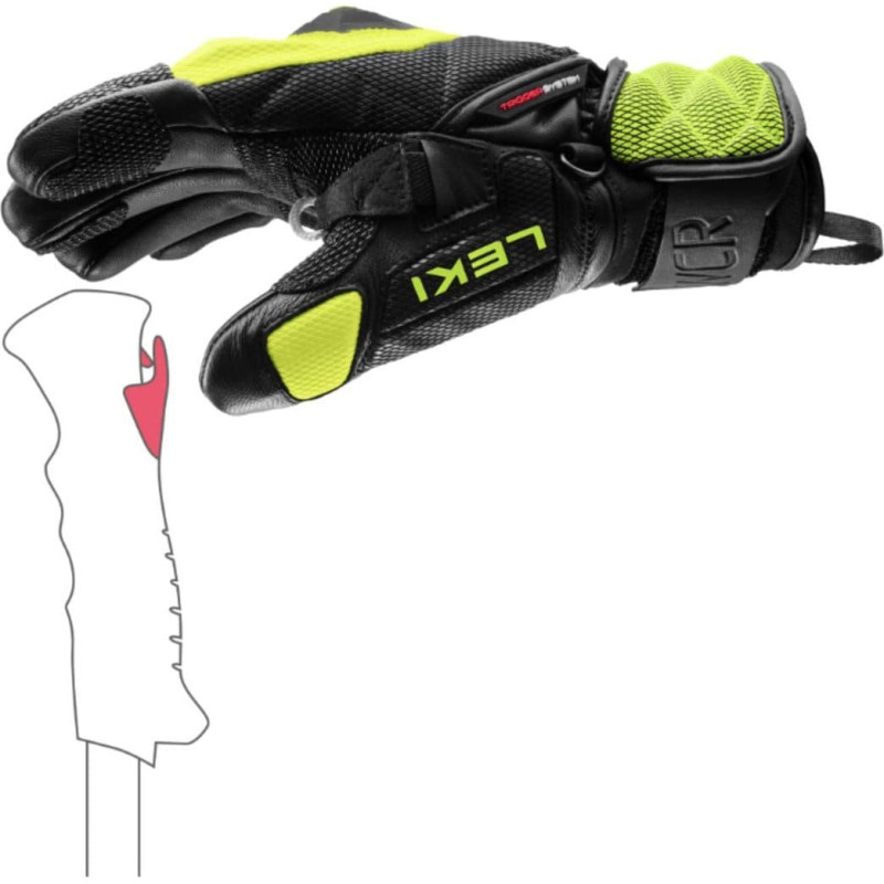 Leki LEKI RĘKAWICE WCR Venom 3D Jr. 8.0