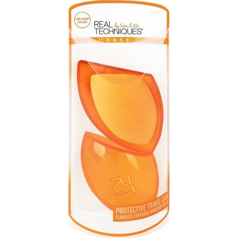 Real Techniques Makiažo kempinėlė su dėkliuku Real Techniques