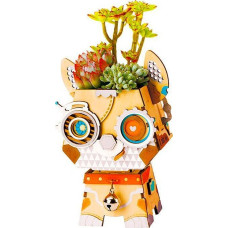 Robotime Technology ROBOTIME Drewniana Doniczka Puzzle 3D Piesek