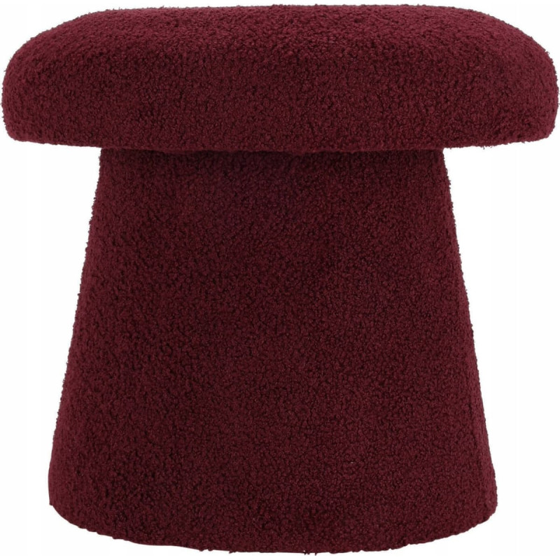 Home Styling Collection Pufa okrągła tapicerowana TEDDY grzybek boucle, Ø 43 x 38 cm