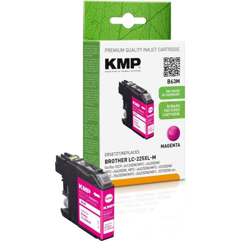 Kmp Printtechnik Ag KMP Patrone Brother LC-225XLM   1200 S. magenta remanufactured