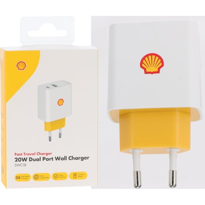 Koopman ŁADOWARKA KOSTKA ADAPTER USB A I C 20W SHELL