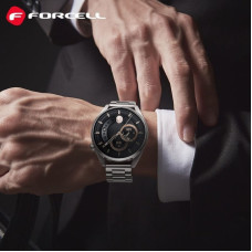 Forcell FORCELL F-DESIGN FS06 pasek do SAMSUNG Watch 22 mm srebrny