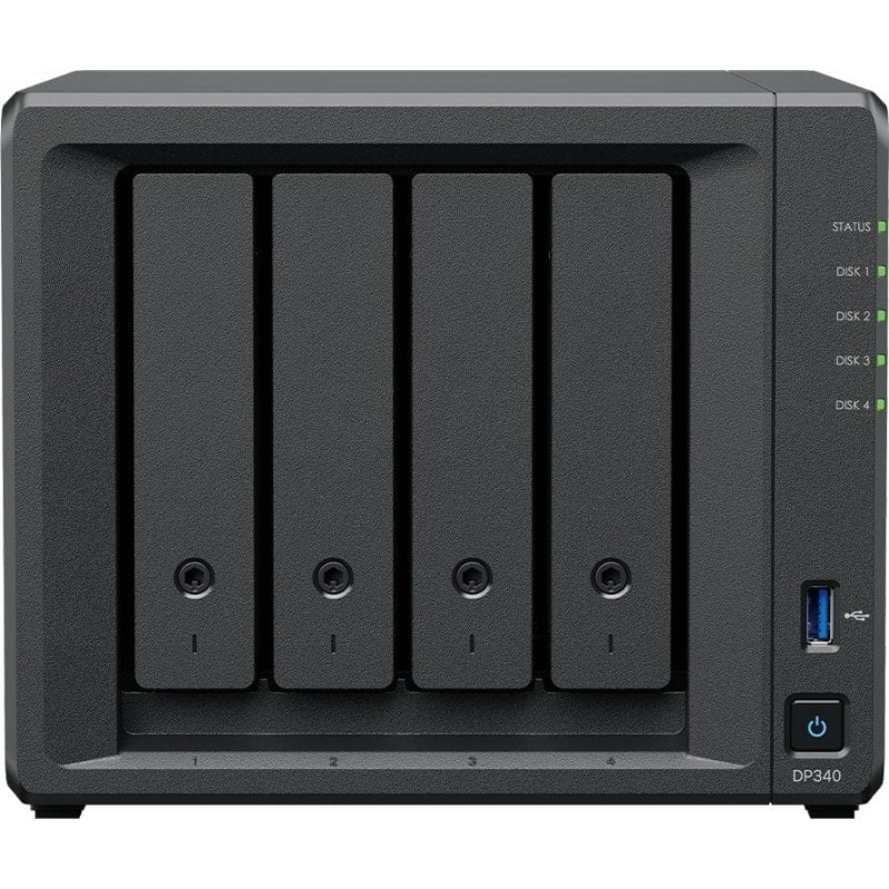 Synology DP340 Backup Solution 4 Sockets AMD Ryzen Embedded R1600 16GB Memory