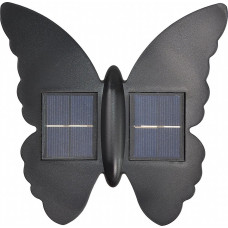 Saska Garden LAMPA SOLARNA ŚCIENNA MOTYL 2LED