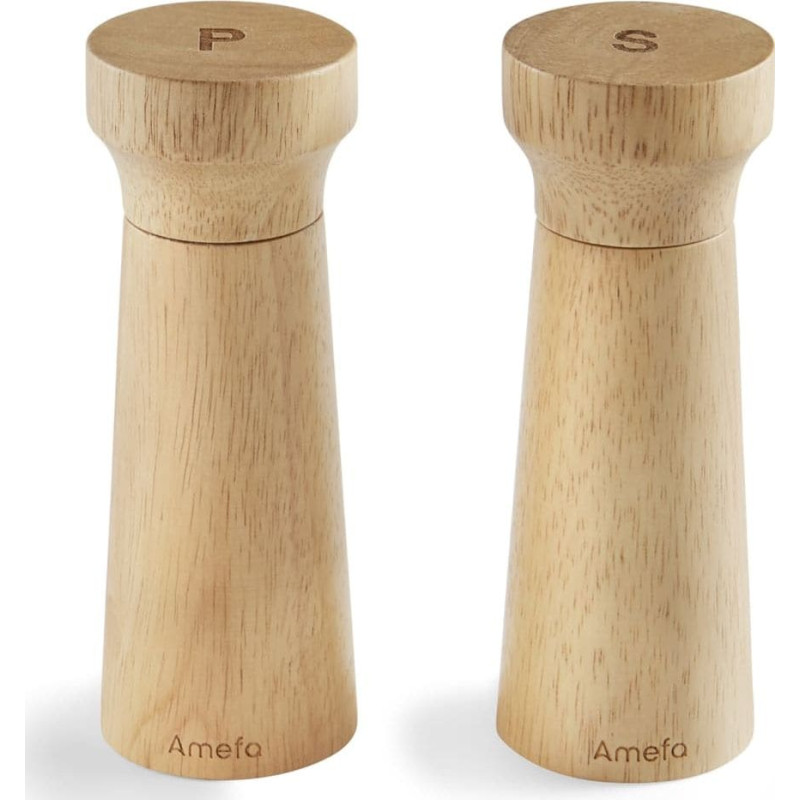 Amefa Młynek do przypraw Amefa Amefa Młynki do soli lub pieprzu, 2 szt., 15 cm, drewniane