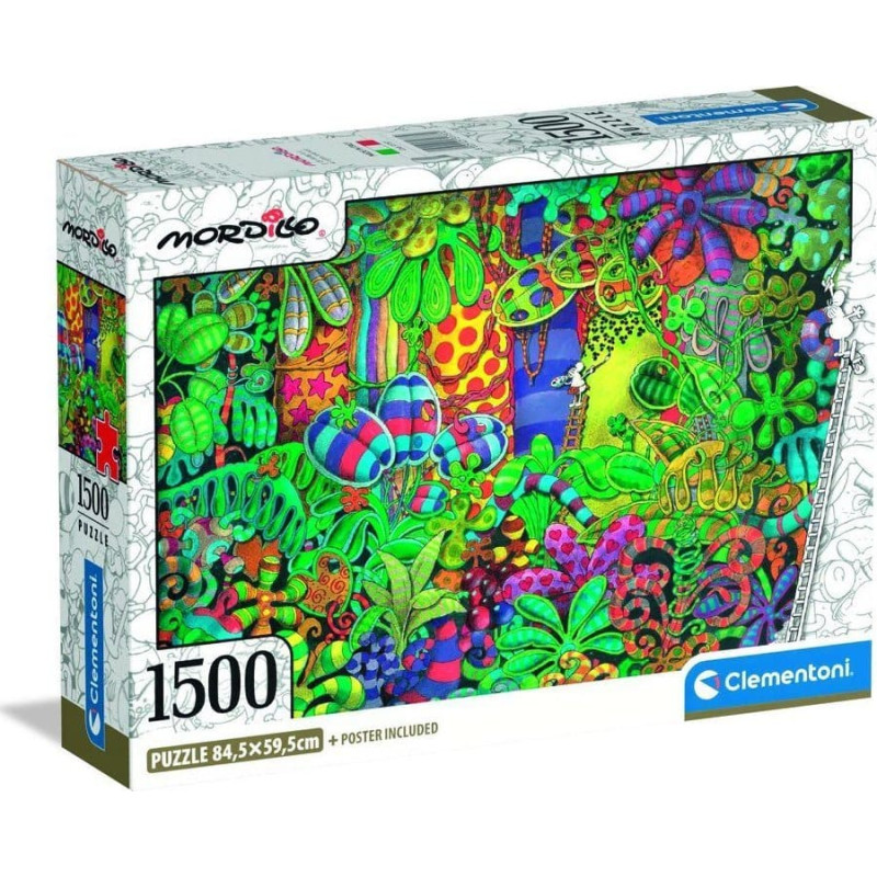 Clementoni CLE puzzle 1500 Compact Mordillo ThePainter 31737