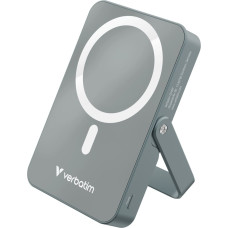 Verbatim , powerbank z �adowaniem bezprzewodowym, 5V, �adowanie telefonu, 32268, 10 000mAh, Mocowanie magnetyczne, Szary