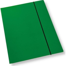 Office Products Teczka A4 z gumką lakier zielona 350gsm (10szt)