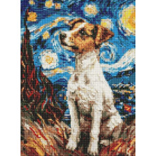 Ideyka Diamentowa mozaika - Magiczny Jack Russell 30x40cm