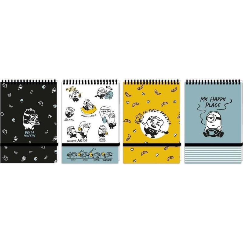 Beniamin Kołonotes A6/96K kratka Minionki (10szt)
