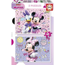 Educa Puzzle 2x48 Myszka Minnie