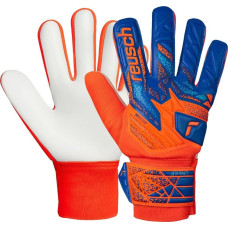 Reusch Rękawice bramkarskie Reusch Attrakt Starter Solid Junior pomarańczowo-niebieskie 5572514 2290 8