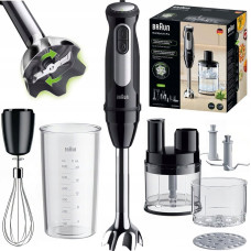 Braun MultiQuick 5 MQ55.254MBK, Immersion blender, 0.5 L, Ice crushing, 1000 W, Black, Stainless steel