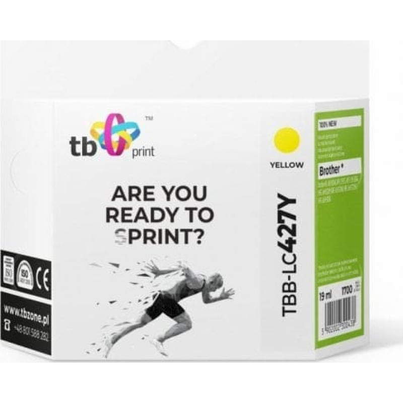 TB print Tusz do Bczerwonyher MFC-J5955DW TBB-LC427Y 100% nowy żółty