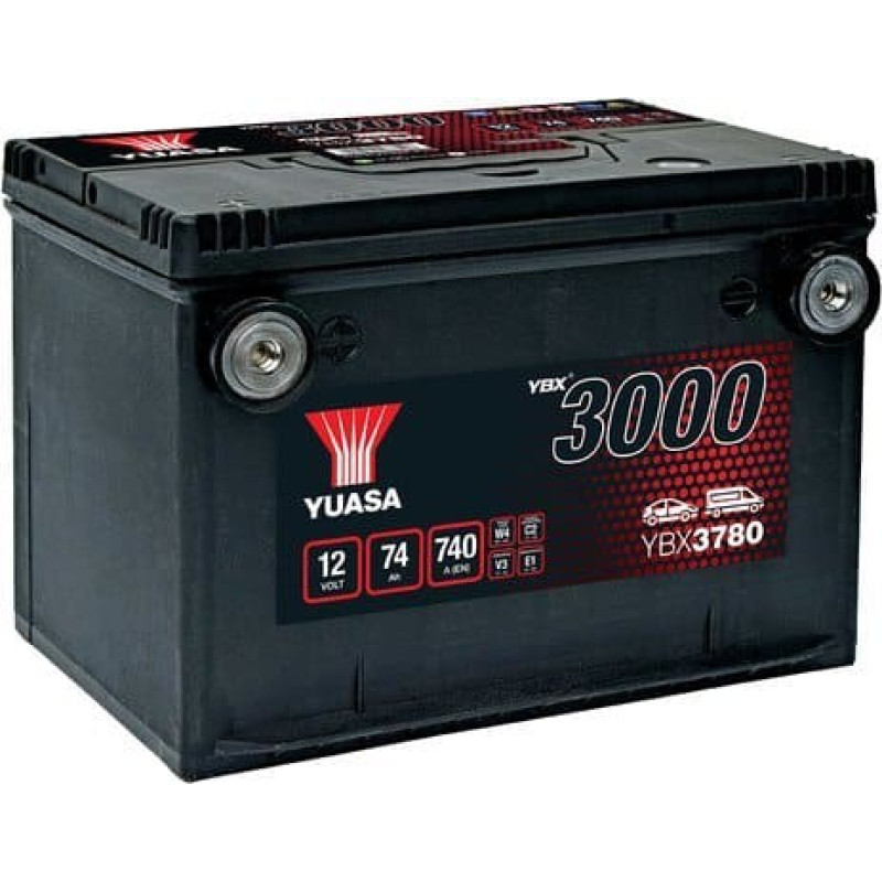 Yuasa Akumulator YUASA 12V 74Ah/740A YBX3000 SMF 260x181x185 B01 (rozruchowy)