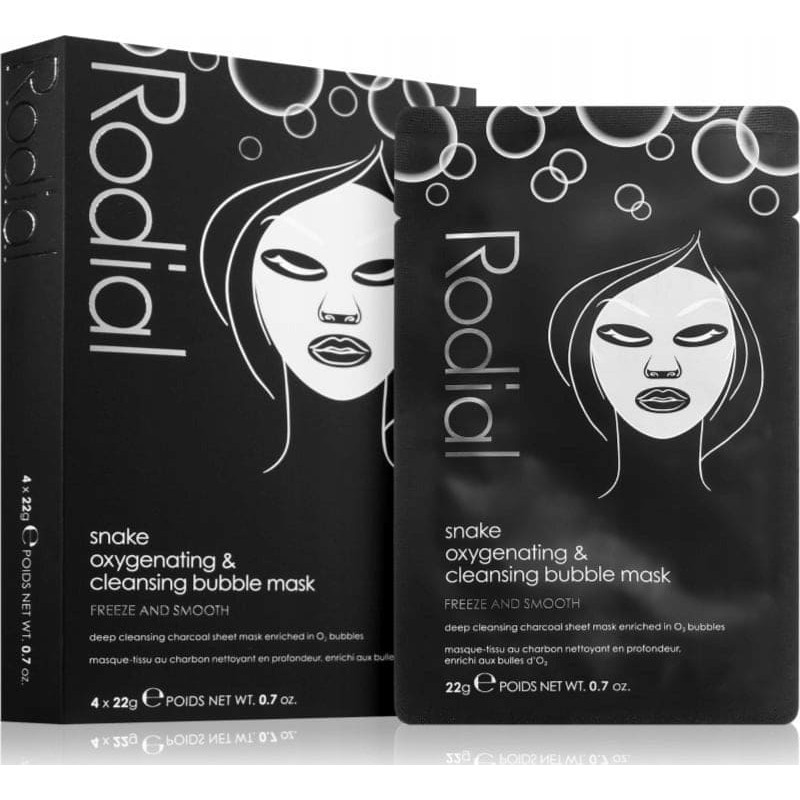 Rodial Set, Rodial, Snake, Cleansing, Sheet Mask, For Face, 4 pcs, 22 g For Women