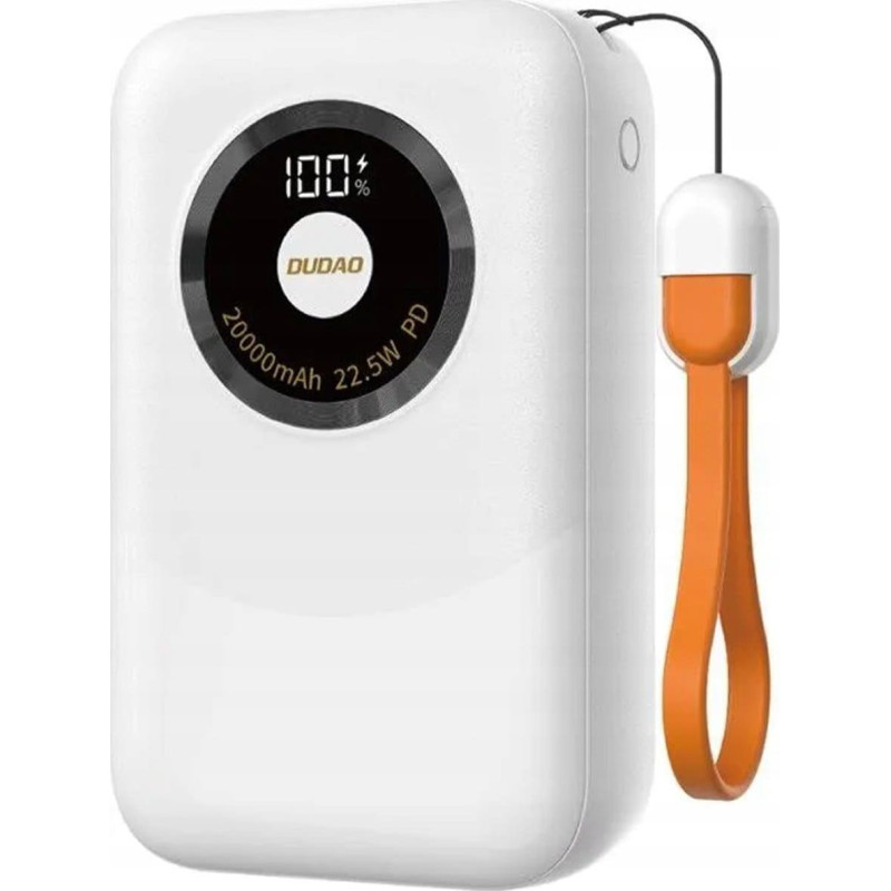 Dudao Powerbank Dudao K21 Mini 10000mAh 22.5W USB-A / USB-C - beżowy