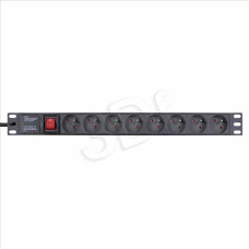 Alantec 8 gniazd 3m czarny (PZ081U3M)